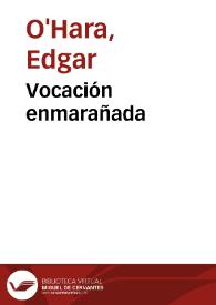 Portada:Vocación enmarañada