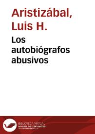 Portada:Los autobiógrafos abusivos