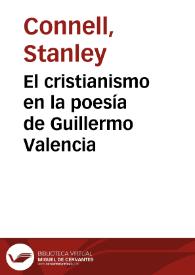 Portada:El cristianismo en la poesía de Guillermo Valencia