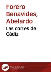 Portada:Las cortes de Cádiz