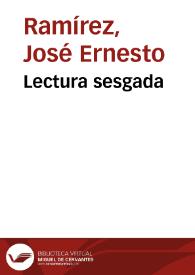 Portada:Lectura sesgada