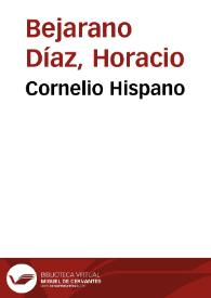 Portada:Cornelio Hispano