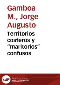 Portada:Territorios costeros y “maritorios” confusos