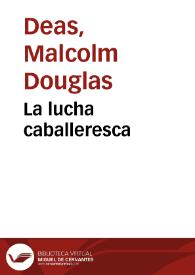 Portada:La lucha caballeresca