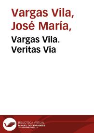 Portada:Vargas Vila. Veritas Via