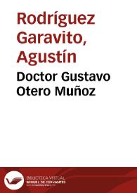 Portada:Doctor Gustavo Otero Muñoz