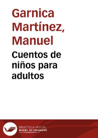 Portada:Cuentos de niños para adultos