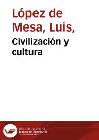 Portada:Civilización y cultura