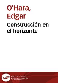 Portada:Construcción en el horizonte