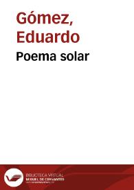 Portada:Poema solar