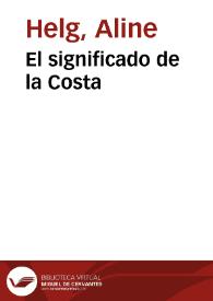 Portada:El significado de la Costa