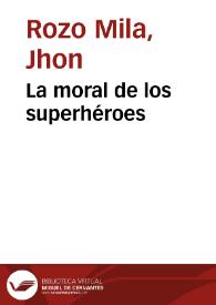 Portada:La moral de los superhéroes