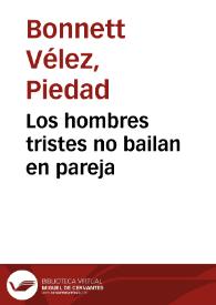 Portada:Los hombres tristes no bailan en pareja