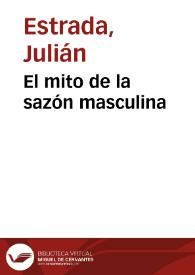 Portada:El mito de la sazón masculina