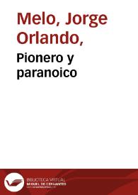 Portada:Pionero y paranoico