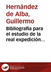 Portada:Bibliografía para el estudio de la real expedición botánica del Nuevo Reino de Granada y su época