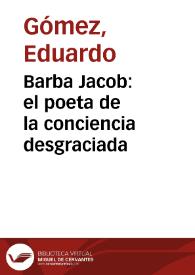 Portada:Barba Jacob: el poeta de la conciencia desgraciada