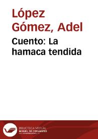 Portada:Cuento: La hamaca tendida