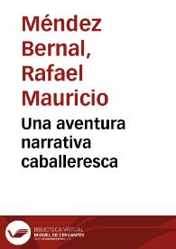 Portada:Una aventura narrativa caballeresca