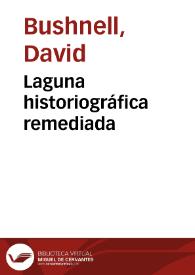 Portada:Laguna historiográfica remediada