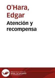 Portada:Atención y recompensa