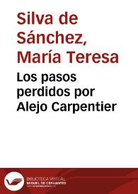 Portada:Los pasos perdidos por Alejo Carpentier