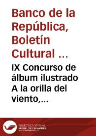 Portada:IX Concurso de álbum ilustrado A la orilla del viento, Fondo de Cultura Económica, 2004