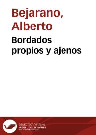 Portada:Bordados propios y ajenos