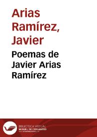 Portada:Poemas de Javier Arias Ramírez