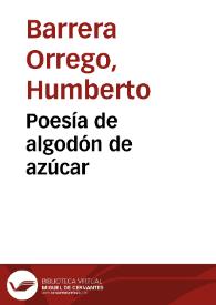 Portada:Poesía de algodón de azúcar