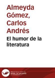 Portada:El humor de la literatura