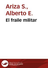 Portada:El fraile militar