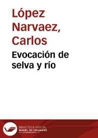 Portada:Evocación de selva y río