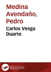 Portada:Carlos Vesga Duarte