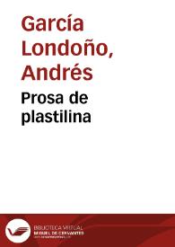 Portada:Prosa de plastilina