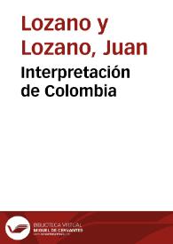 Portada:Interpretación de Colombia