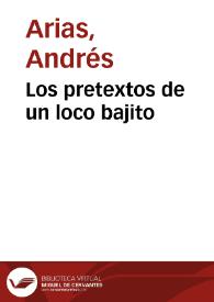 Portada:Los pretextos de un loco bajito