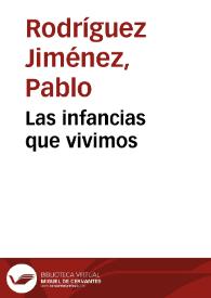 Portada:Las infancias que vivimos