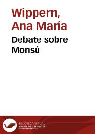 Portada:Debate sobre Monsú