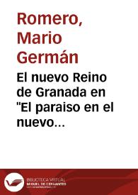 Portada:El nuevo Reino de Granada en "El paraiso en el nuevo mundo" , de Antonio de León Pinelo