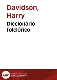 Portada:Diccionario folclórico