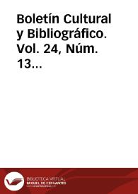 Portada:Vol. 24, Núm. 13 (1987)