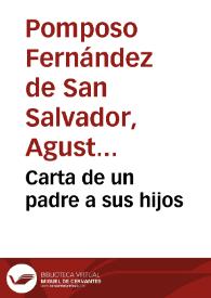 Portada:Carta de un padre a sus hijos