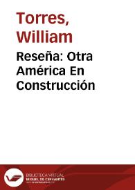 Portada:Reseña: Otra América En Construcción