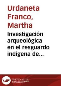 Portada:Investigación arqueológica en el resguardo indigena de Guambia