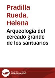 Portada:Arqueología del cercado grande de los santuarios