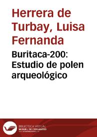 Portada:Buritaca-200: Estudio de polen arqueológico