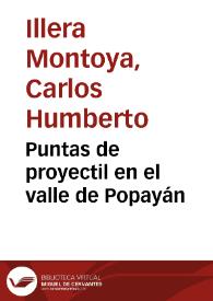 Portada:Puntas de proyectil en el valle de Popayán