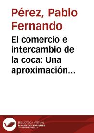 Portada:El comercio e intercambio de la coca: Una aproximación a la Etnohistoria de Chicamocha