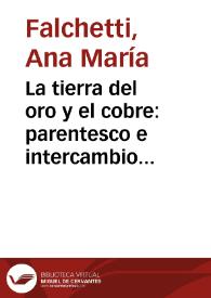 Portada:La tierra del oro y el cobre: parentesco e intercambio entre comunidades orfebres del norte de Colombia y áreas relacionadas